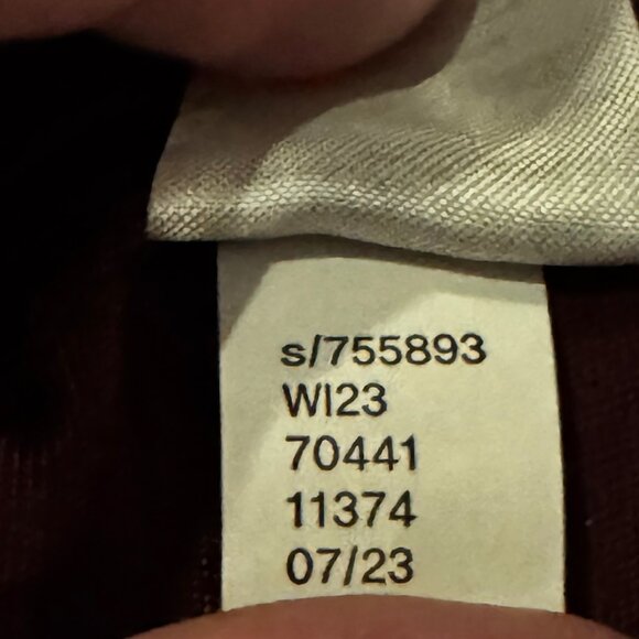 NWT LOFT Crushed Velvet Pleated Ankle Pants – Burgundy – Petite 6P - Picture 5 of 9